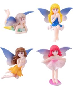 4-Piece Resin Angel Fairy Figurine Set