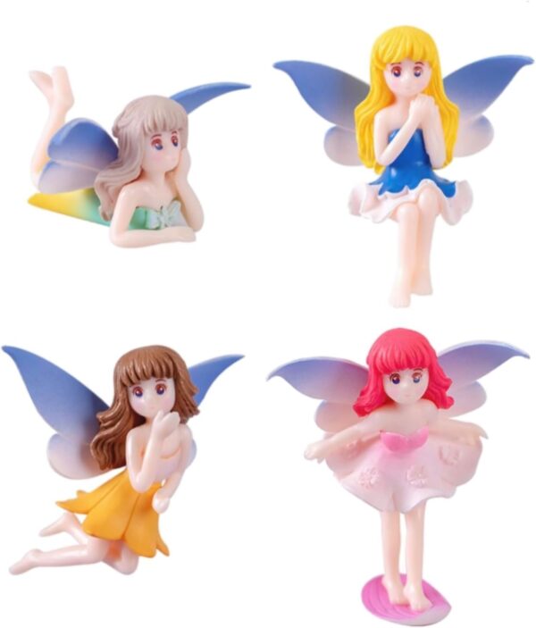 4-Piece Resin Angel Fairy Figurine Set