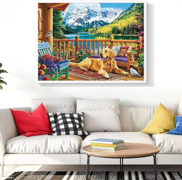 Dog Mountain 500 Piece Puzzle - Image 2